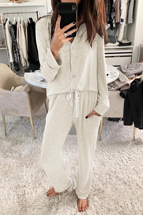 Women's Pajama Set - Long Sleeve - 2 Piece