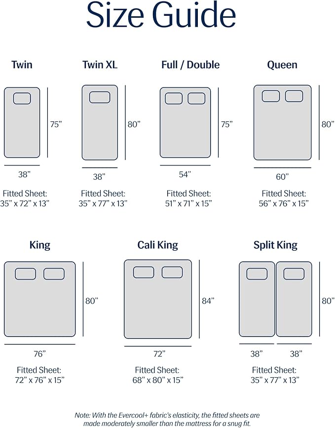 Cooling Fitted Sheet - Split King