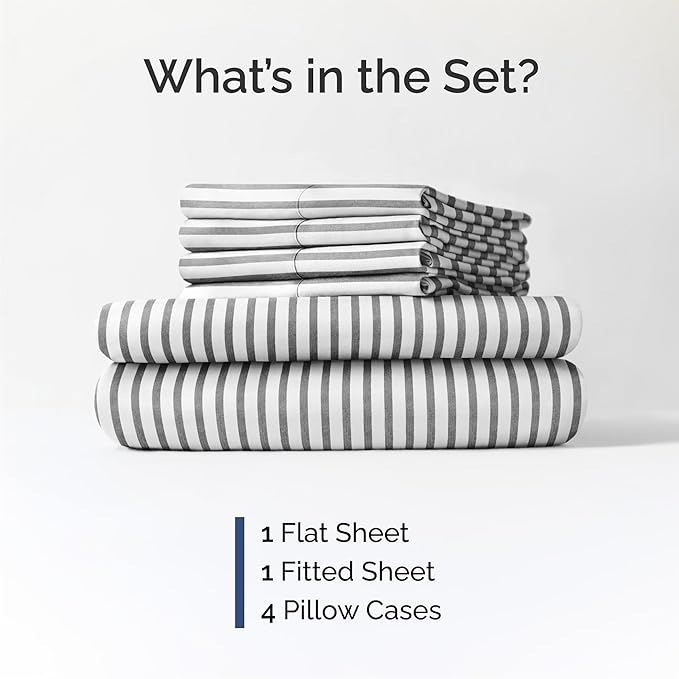 Cooling Bed Sheet Set - Queen - 16 in Deep Pocket - 6 Piece