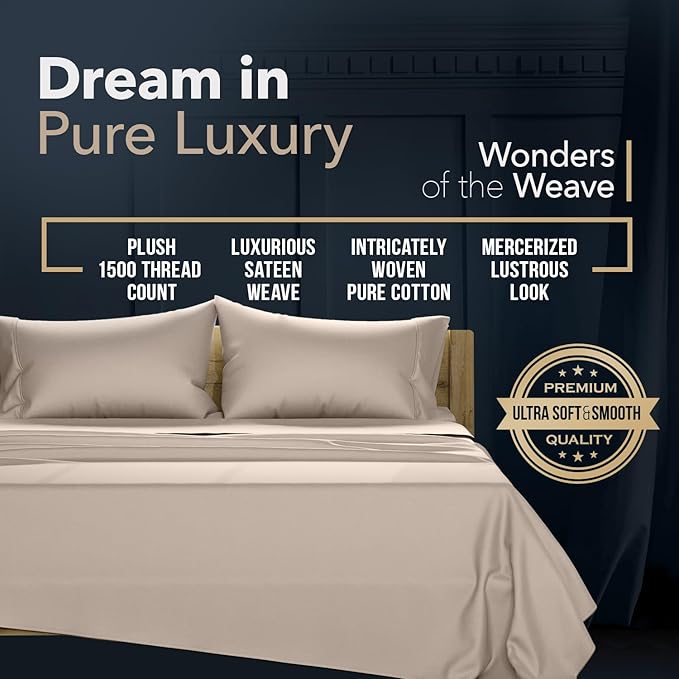 Linen Cooling Bed Sheet Set - California King - 4 Piece
