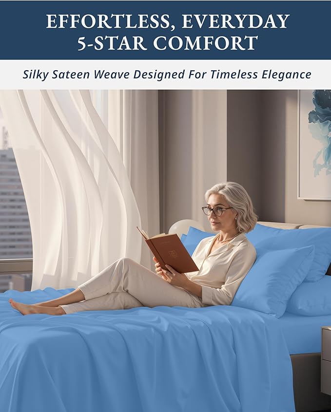 Linen Bed Sheet Set - Queen - 15 in Deep Pocket