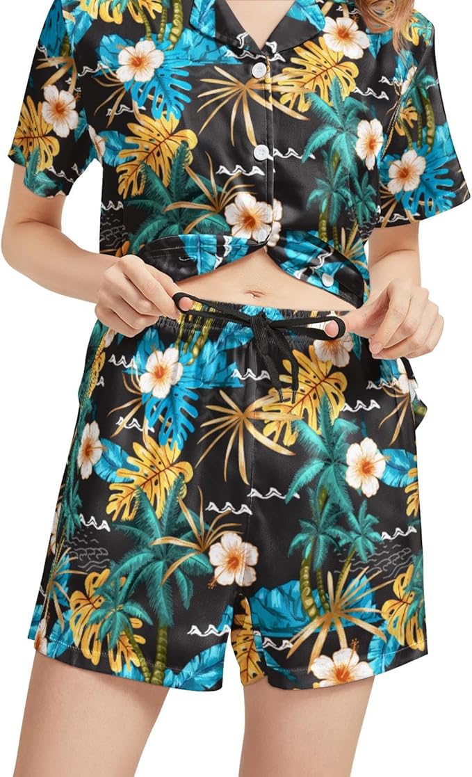 Women's Pajama Set - Short Sleeve - 2 Piece