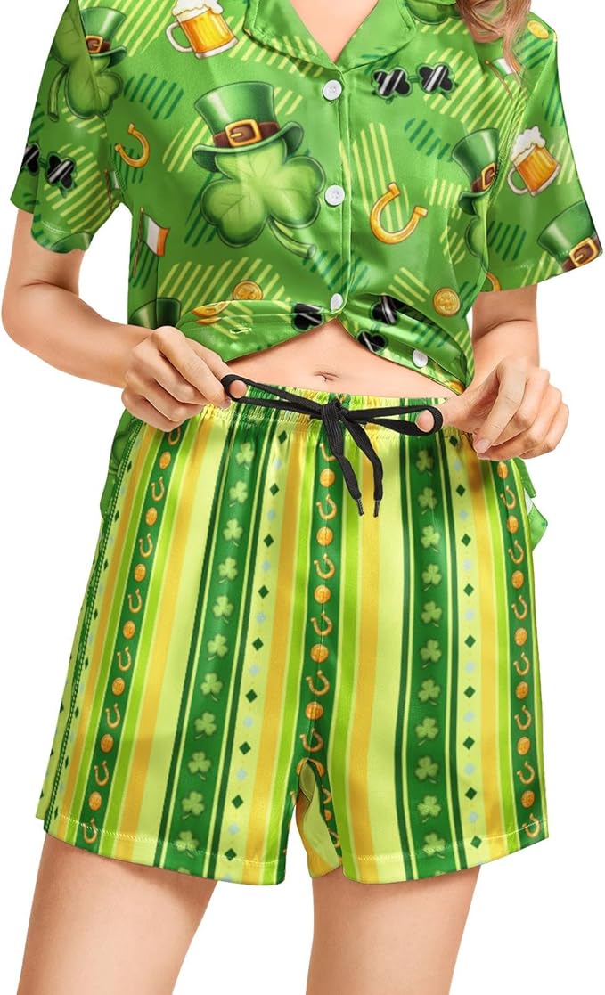 Women's Pajama Set - Short Sleeve - 2 Piece