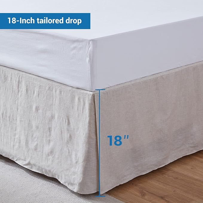Linen Bed Skirt - Queen