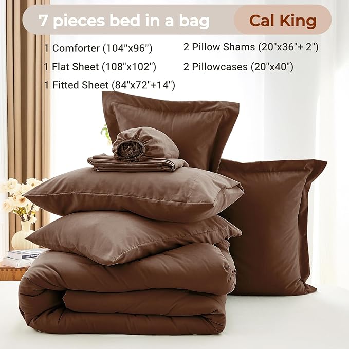 Comforter Set - California King - 7 Piece
