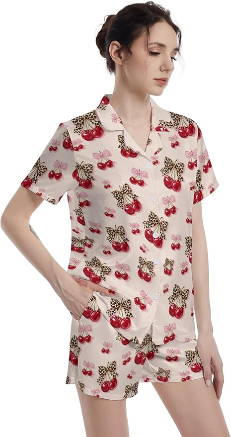 Women's Pajama Set - Short Sleeve - 2 Piece