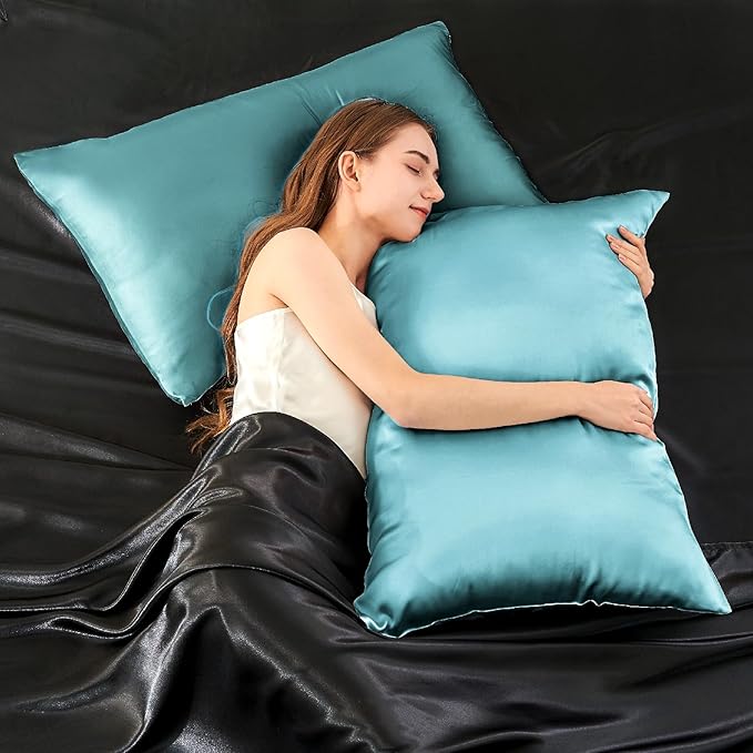 Mulberry Silk Cooling Pillowcase Set - Standard - 20 x 26 in - 2 Pack