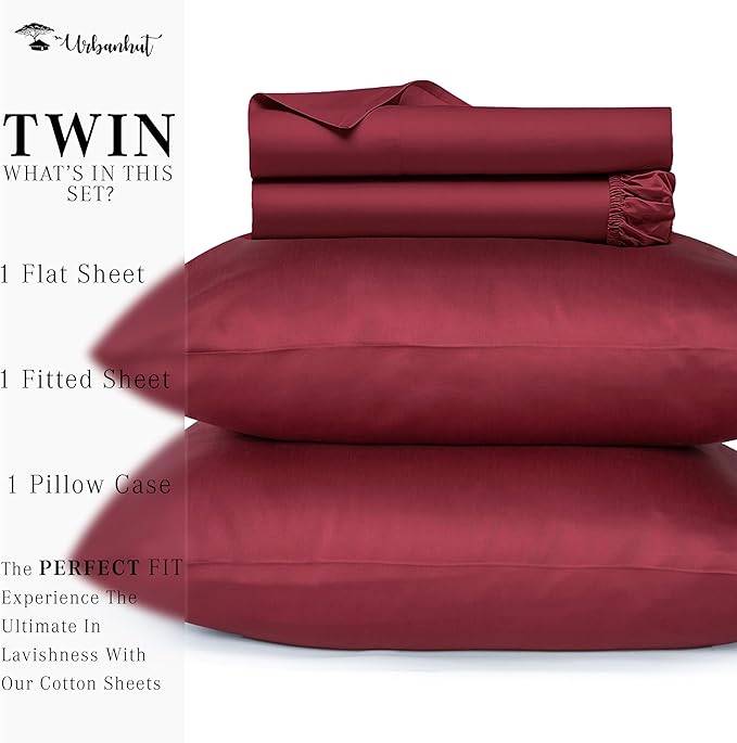 Bed Sheet Set - Twin - 16 in Deep Pocket - 3 Piece
