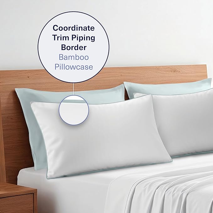 Bamboo Cooling Pillowcase Set - Standard - 2 Piece