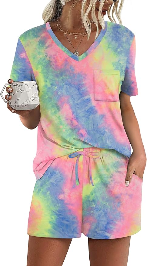 Women's Pajama Set - Short Sleeve - 2 Piece