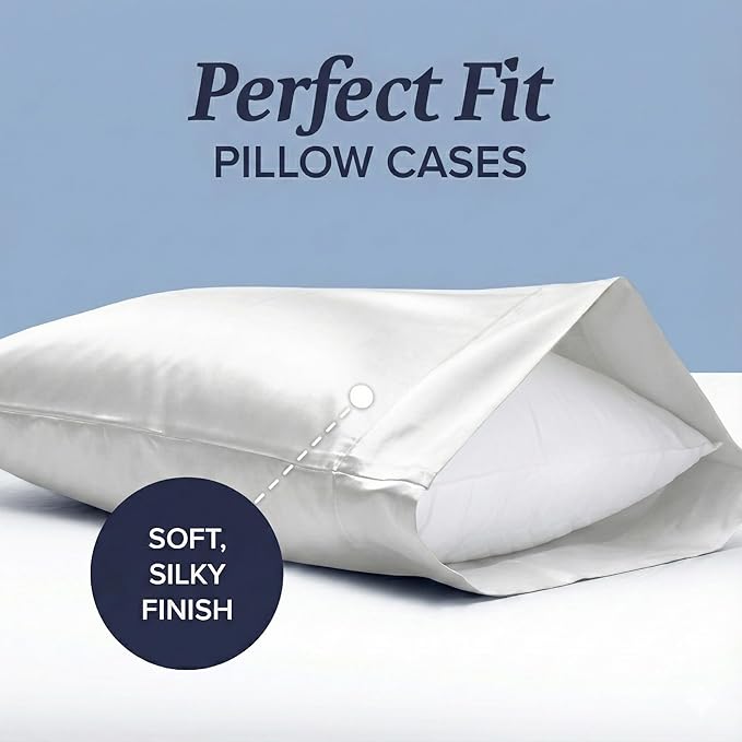 100% Cotton Bed Sheet Set - Queen - 4 Piece