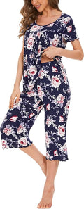 Bamboo Capri Pajama Set - Short Sleeve - 2 Piece