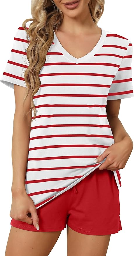 Women's Pajama Set - Short Sleeve - 2 Piece