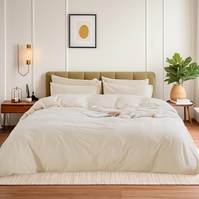 Linen Duvet Cover Set - Queen - 3 Piece