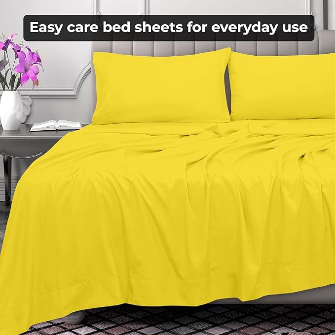 Microfiber Flat Sheet - Queen - 2 Pack
