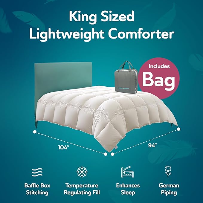 Microfiber Duvets Down Comforter - King