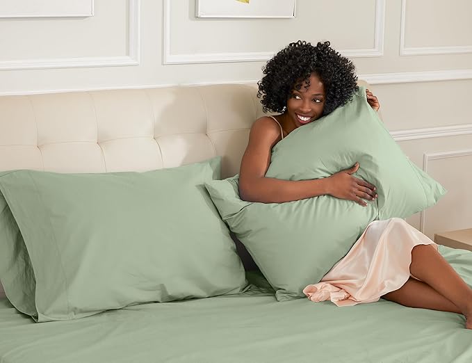 100% Cotton Pillowcase Set - King - 20 x 40 in - 2 Piece