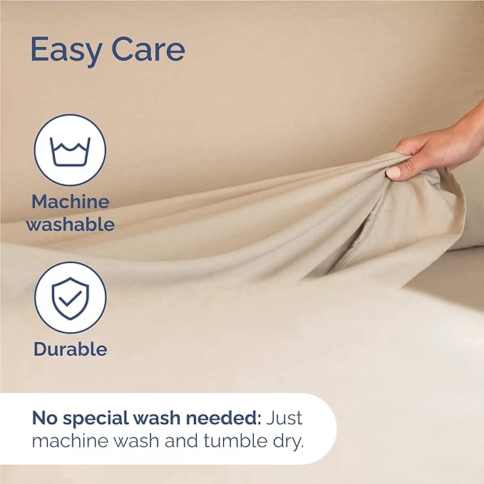 Cooling Bed Sheet Set - Full - 16 in Deep Pocket - 6 Piece