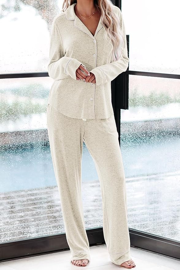 Women's Pajama Set - Long Sleeve - 2 Piece