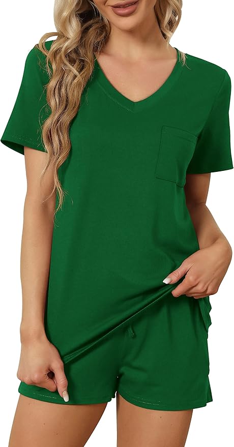 Women's Pajama Set - Short Sleeve - 2 Piece