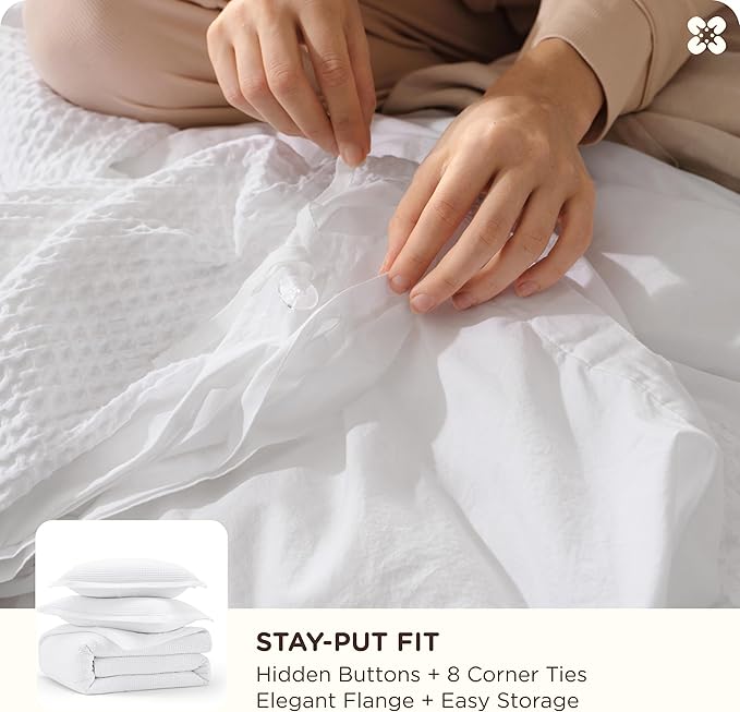 100% Cotton Duvet Cover Set - Queen - 3 Piece