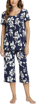 Bamboo Capri Pajama Set - Short Sleeve - 2 Piece