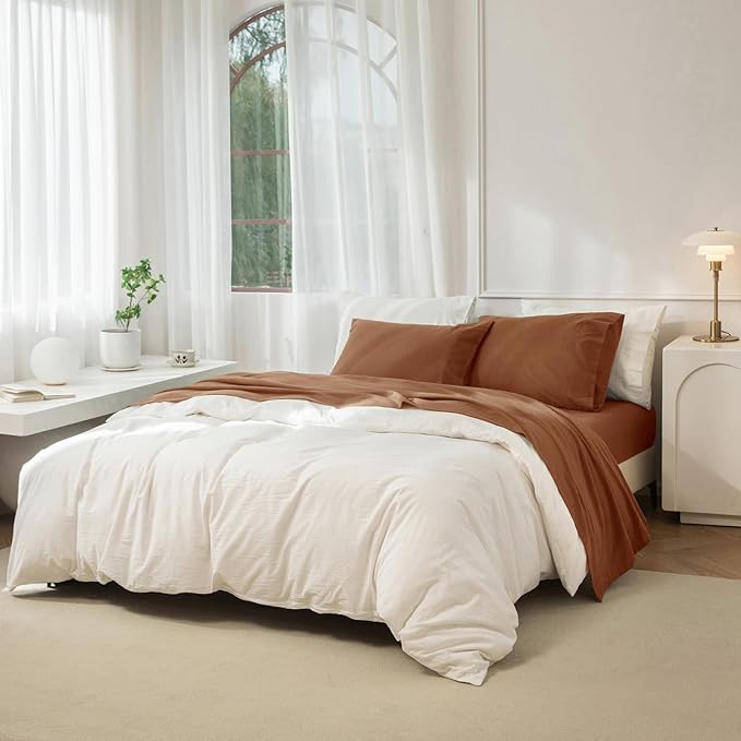 Linen Bed Sheet Set - Full - 4 Piece