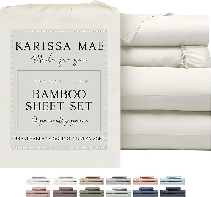 Bamboo Cooling Bed Sheet Set - King