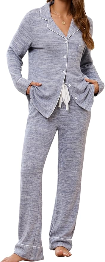 Women's Pants Pajama Set - Long Sleeve - 2 Piece