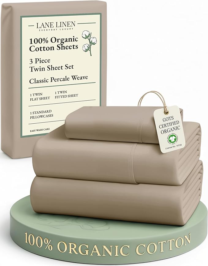 Linen Bed Sheet Set - Twin - 15 in Deep Pocket - 3 Piece