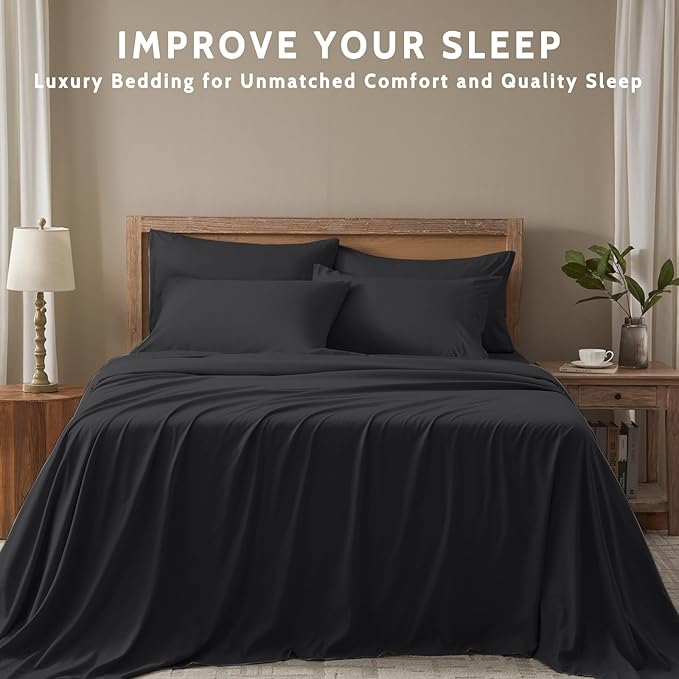 Microfiber Cooling Bed Sheet Set - Twin - 4 Piece