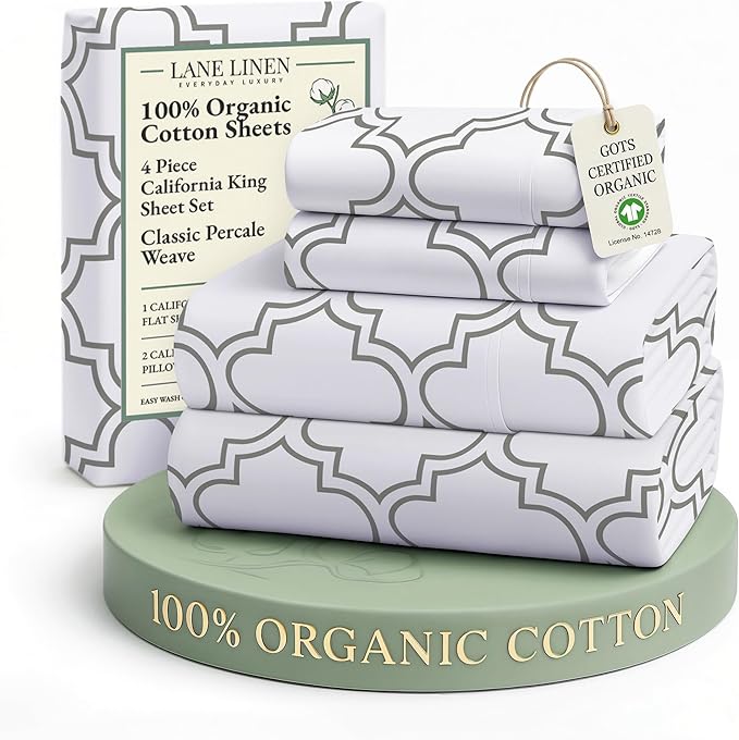 Linen Cooling Bed Sheet Set - California King - 4 Piece