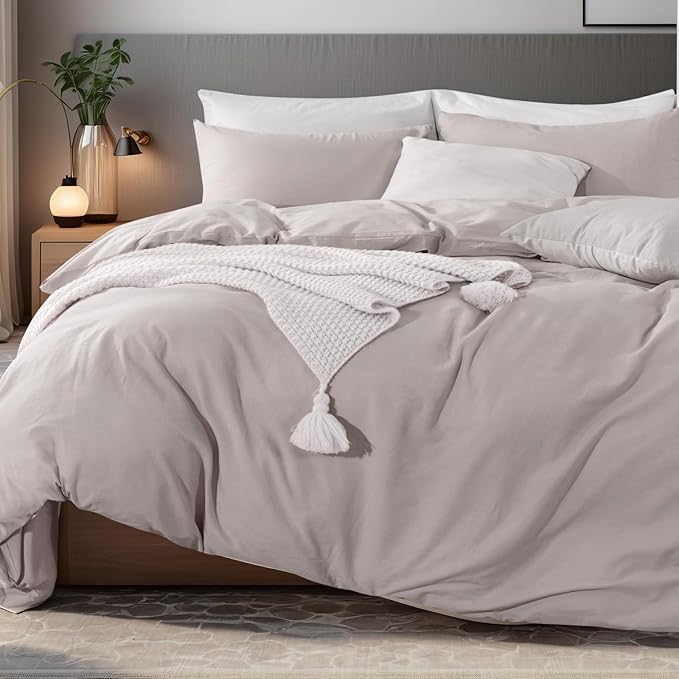Linen Duvet Cover Set - King - 3 Piece