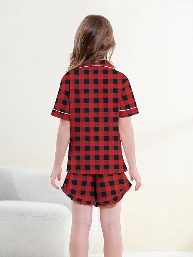 100% Cotton Shorts Pajama Set - Short Sleeve - 2 Piece