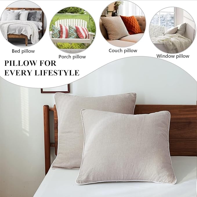 Linen Pillowcase Set - 2 Piece