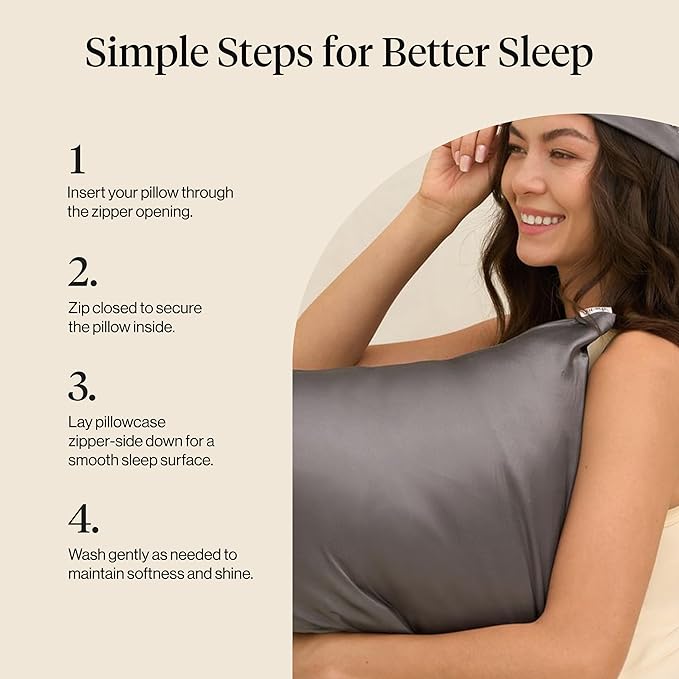 Satin Cooling Pillowcase - King