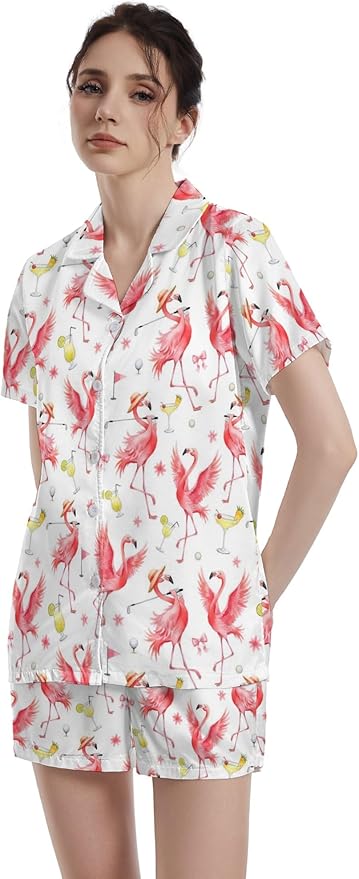 Women's Pajama Set - Short Sleeve - 2 Piece