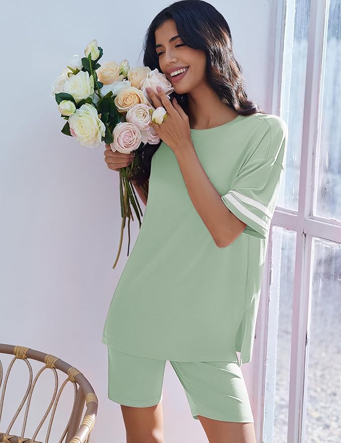 Shorts Pajama Set - Short Sleeve - 2 Piece