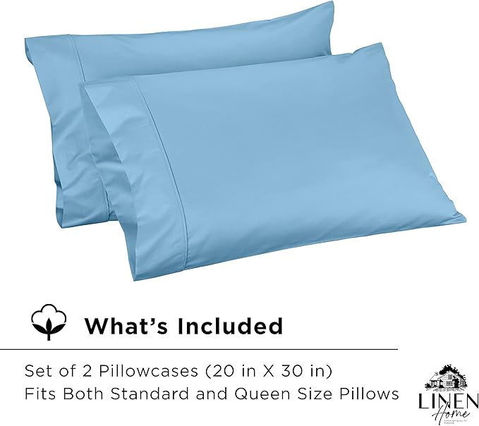 Linen Pillowcase Set - Queen - 2 Piece