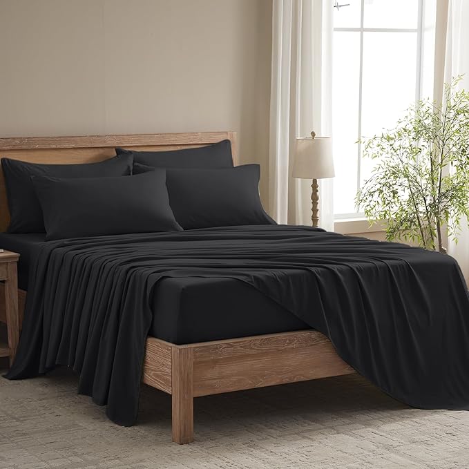 Microfiber Cooling Bed Sheet Set - Twin - 4 Piece