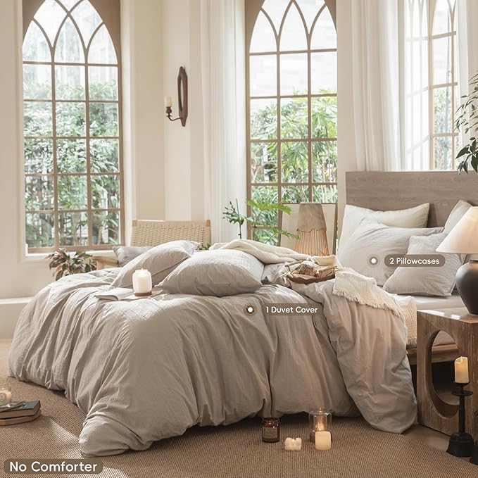 Linen Duvet Cover Set - Queen