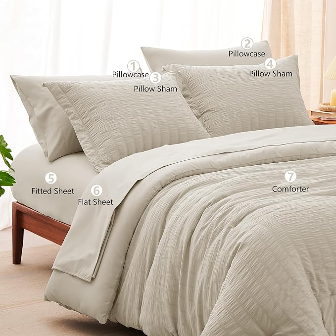 Down Alternative Comforter Set - Full - 7 Piece