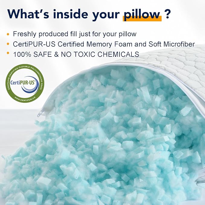Memory Foam Cooling Bed Pillow