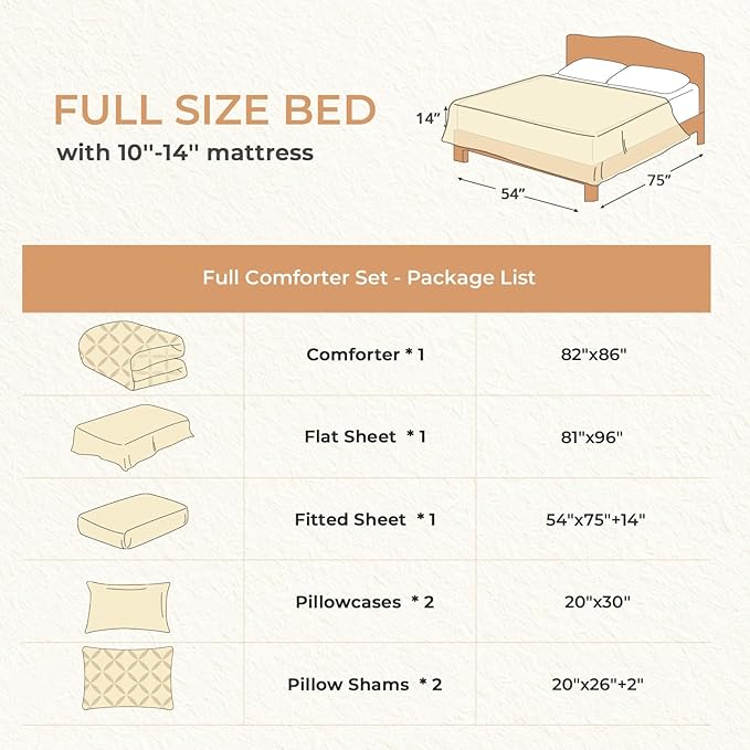 Comforter Set - Full - 7 Piece