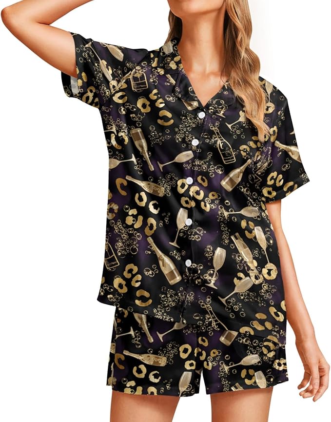 Women's Pajama Set - Short Sleeve - 2 Piece