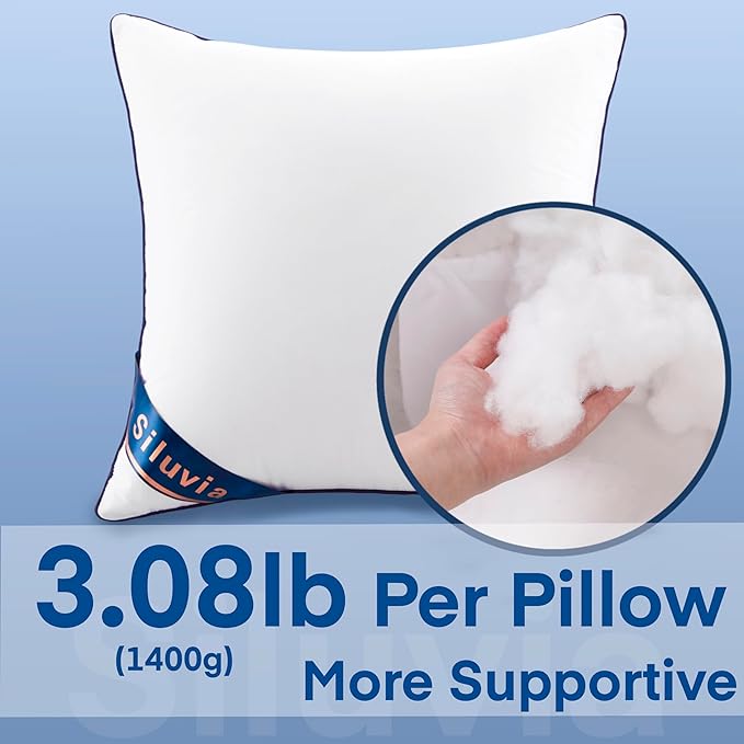100% Cotton Pillow Insert - 2 Piece