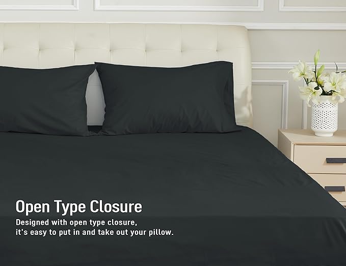 100% Cotton Pillowcase Set - Queen - 20 x 30 in - 2 Piece