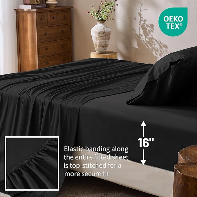 Flat Sheet - California King - 16 in Deep Pocket - 4 Piece