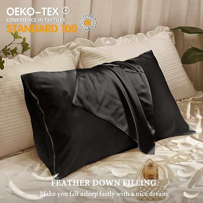 Satin Cooling Bed Pillow - Queen