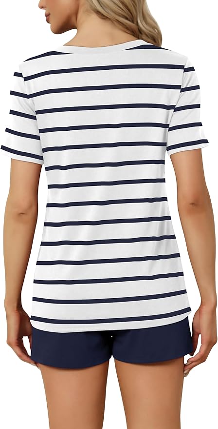 Women's Pajama Set - Short Sleeve - 2 Piece